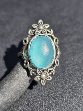 Aquamarine Adjustable Copper Ring gorgeous aquamarine copper adjustable Ring